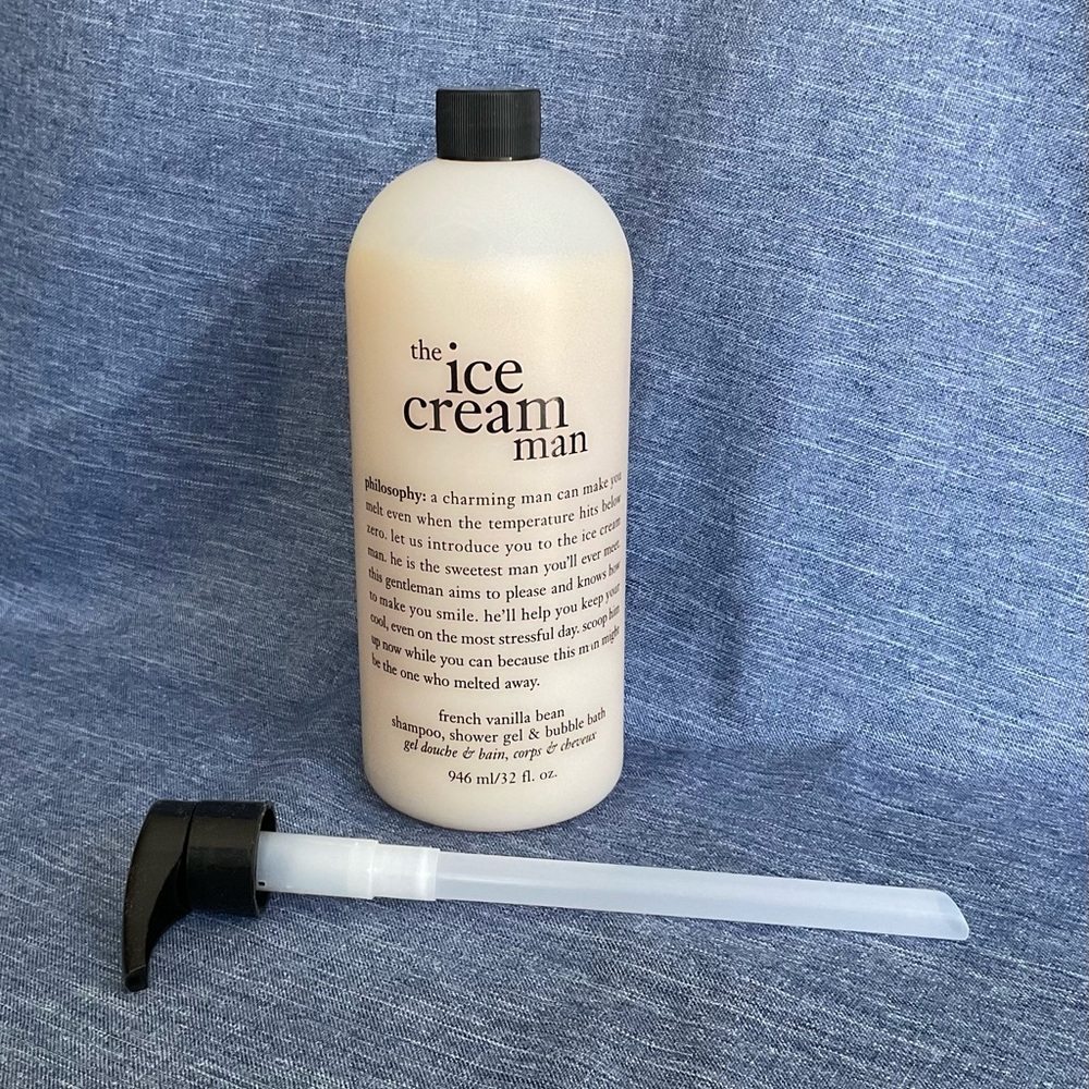 Philosophy The Ice Cream Man Shampoo Shower Gel Bubble Bath 32 oz with p…